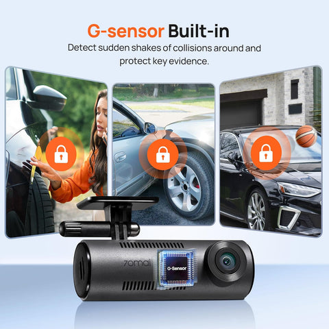 70mai 2K Wifi Dash Cam M310 – Smart 1296P QHD Car Camera, Night Vision