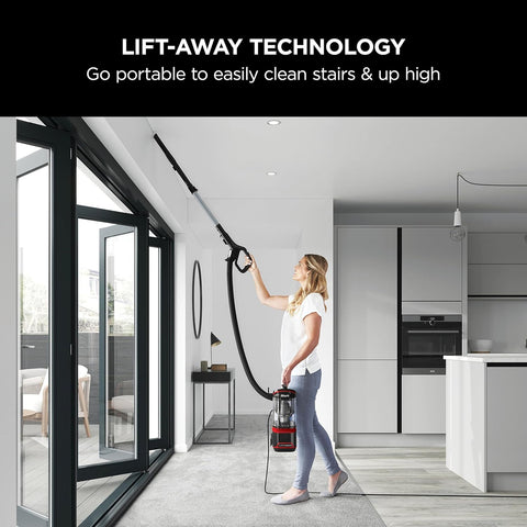 Shark Red/Black Upright Vacuum Cleaner 1.1L 750W Lift-Away Pet Model