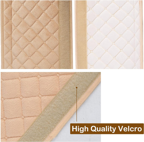 Extra Long Soft Seat Belt Cover for Cars and SUVs 65cm Beige