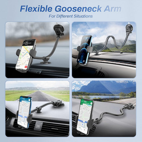 OQTIQ 13 Inch Gooseneck Car Phone Mount