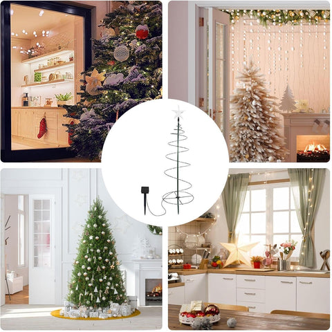 Solar Christmas Tree Lights Energy-Saving Waterproof Decorative Solar