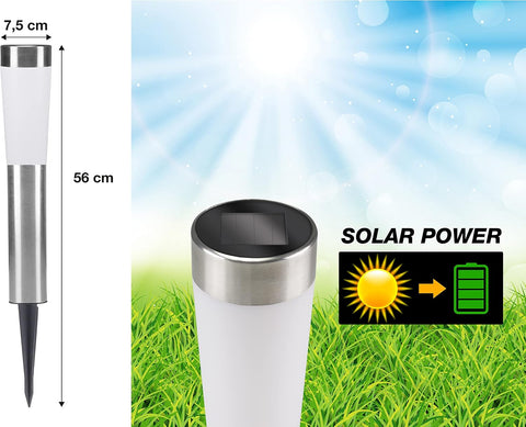 BEPER P207OUT002 Solar Garden Lights Outdoor, 1 Piece - Garden Solar Lights Outdoor, IP44 Protection, 22 in