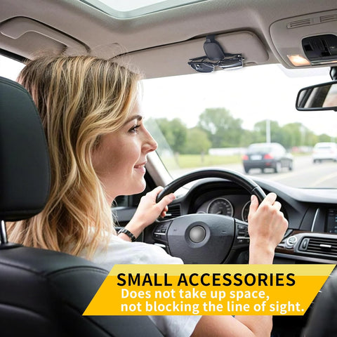 Magnetic Leather Sunglasses Holder for Car Visor