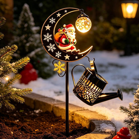 Solar Christmas Lights Warm Glow Waterproof Festive Garden Decor