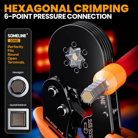 Hexagonal Ferrule Crimping Tool Set 0.25–10mm²
