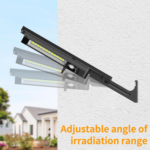 Solar Security Lights Outdoor Motion Sensor 3000LM Super Bright 12500mAh Flood Lights with PIR Detector, Waterproof Solar Street Lights for Garden, Garage, Fence, Yard, Pathway