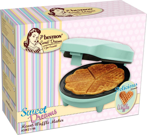 Mini Animal Cookie & Waffle Maker – 700W, Non-Stick Plates, Baking Indicator Light, Blue, Fun Mini Treats