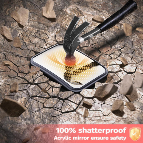 Mirrorsafe Baby Car Mirror Black – 360° Rotation Rear Seat View