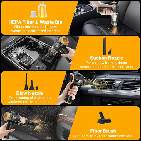 Portable Car Vacuum Cordless Handheld Cleaner