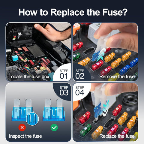 JOREST 300Pcs Car Fuses Assorted Kit – Micro, Mini & Standard Blade Set