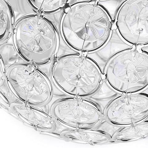 Modern Style Crystal Pendant Wall Lamp - E14 Socket LED Light