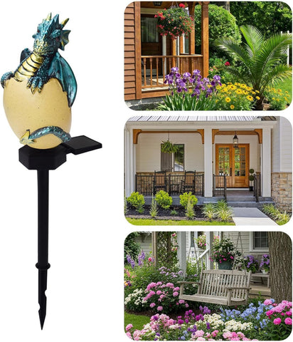 Solar Stake Lights Outdoor - Waterproof Resin Garden Lights, Easter Decor