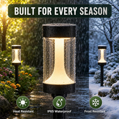 Solar Lights Outdoor Garden,4 Pack LED Garden Lights warm white 3000K LED