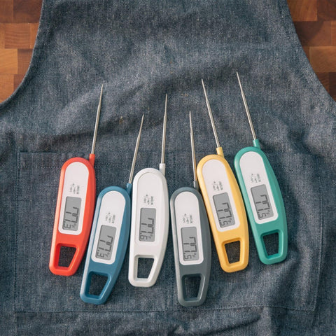 PT12 Javelin Ultra Fast Digital Meat Thermometer – Instant Read, 2.75" Probe, Foldable Compact Design, Large Display, Splash Resistant – Tangerine