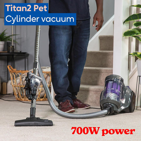 Russell Hobbs Titan2 Pet Multi-Cyclonic Vacuum Cleaner – 700W Motor, 3L Capacity, Triple Dust-Lock Filtration & Pet Turbo Tool