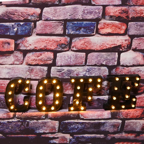 LED  Letter F Battery Powered Light