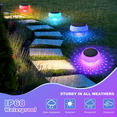 Solar Pond Lights Outdoor – IP68 Waterproof Floating LED Light with Remote Control, Timer & 8-Colour RGB Lighting for Ponds, Pools, Hot Tubs & Garden Water Features
