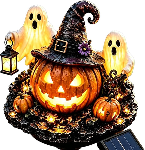 Halloween Solar Lights Pumpkin Ghost Courtyard Stake Lights