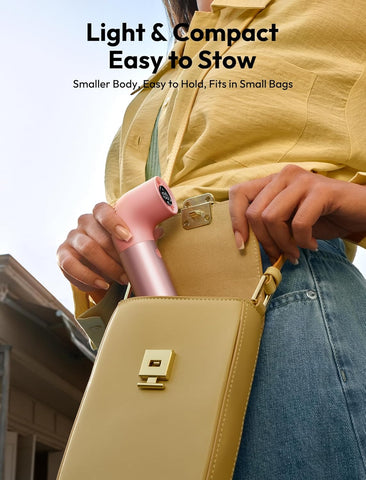 Aecooly Portable Handheld Fan, Powerful Turbo Mini Fan,15H Max Cooling Time,19000 RPM High Speed Aero Pro, 6 Speeds Aluminum Case, Pocket Rechargeable Personal Small Travel GIfts for Women Men -Pink