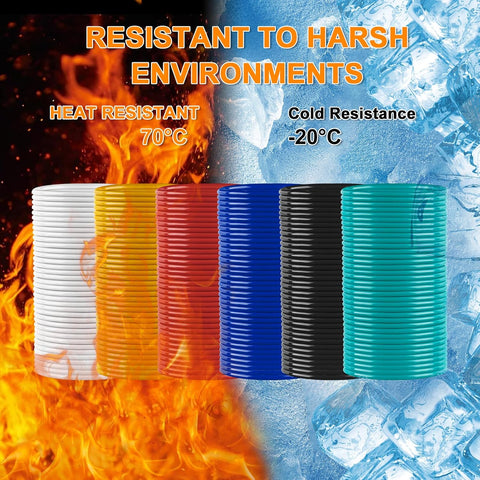 16 Gauge Wire 200FT Copper Clad Aluminium Low Voltage Cable Kit 2 Colour 16 AWG Automotive DIY Battery Hookup Wire 100FT Spools UK