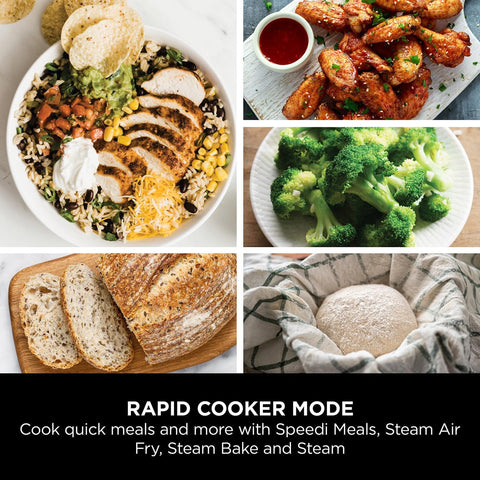 Speedi 10-in-1 Rapid Cooker Air Fryer & Multi Cooker 5.7L – Steam, Grill, Roast, Bake & More – 4 Portions – Sea Salt Grey – UK