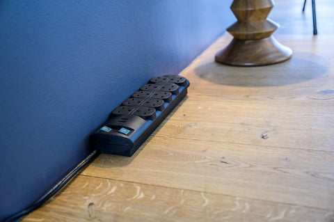 Brennenstuhl Primera-Line 10-way Extension Lead (Power strip with 2 switches for 5 sockets each and 2m cable) Black