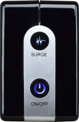Masterplug Eight Socket Surge Protected Power Centre Extension Lead, 2 Metre, Black