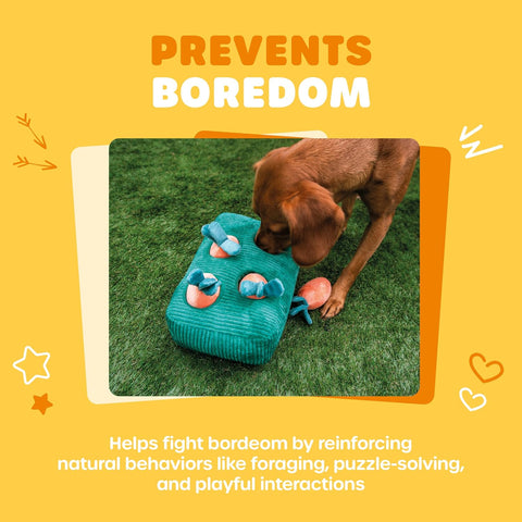 Webbox Carrot Patch Plush Dog Puzzle Toy