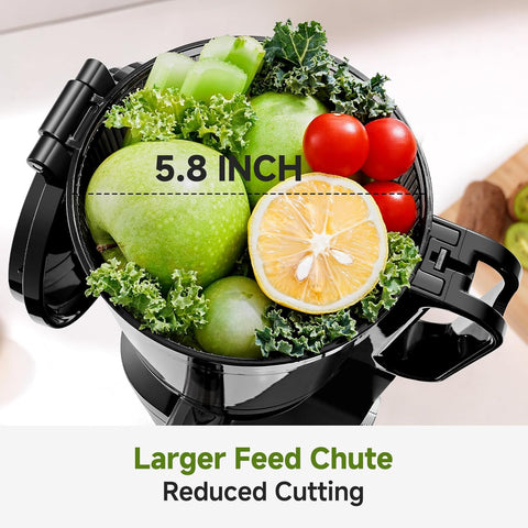 Automatic Cold Press Juicer 250W 145MM Wide Chute 2L Capacity Grey