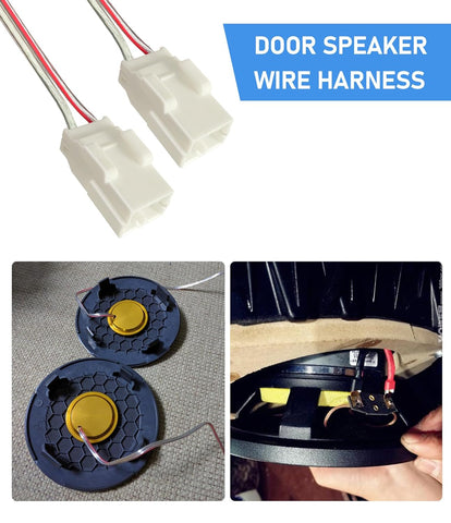 Car Door Speaker Wiring Harness Connector Plug for Jeep, Chrysler & Dodge Vehicles