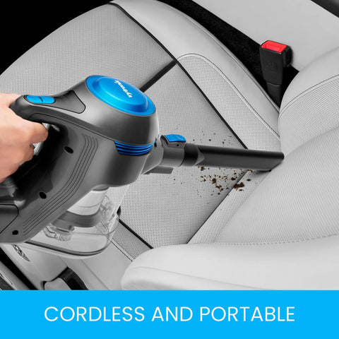 VYTRONIX 3-in-1 Cordless Vacuum Cleaner | 22.2V Powerful Lightweight Stick Vacuum | 40Min Runtime | Rechargeable Lithium-Ion Battery for Pet Hair, Carpets & Hard Floors