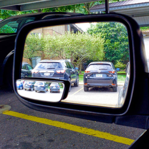 Ampper Rectangle Blind Spot Mirror Pack of 2 – HD Convex Wide Angle Rearview Car Mirror