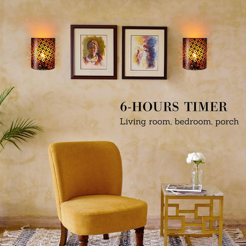 JHY DESIGN Battery Powered Wall Sconce Lamp 20cm