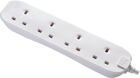 Four Socket Extension Lead 2 Metre White