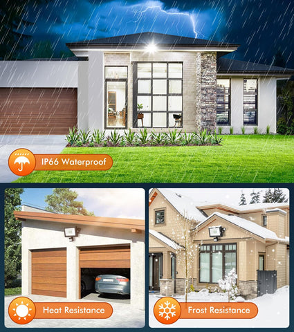 25W PIR Security Light Outdoor Floodlight 2350LM IP66 Motion Sensor