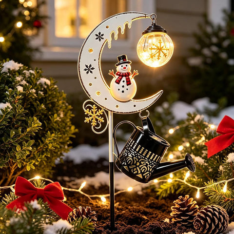 Solar Power Christmas Lights Warm Glow Waterproof Festive Garden Decor