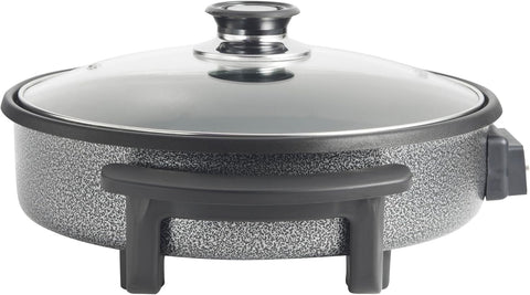 1.5L Electric Multi Cooker Pan – 30cm Non-Stick Frying Pan with Lid, Adjustable Temperature Control, 1500W
