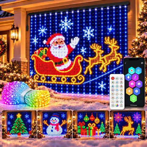Smart LED Curtain Lights – App-Controlled Pixel RGB Window & Wall Lights for Christmas, Bedrooms, Parties & Weddings - Turn Any Space Into Your Own Little Light Show