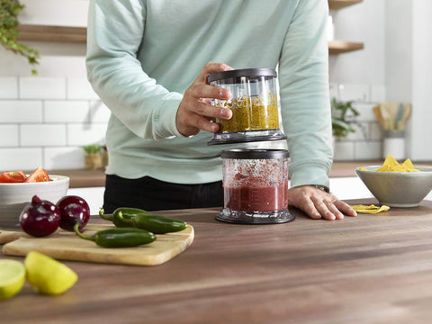 Professional 200W Stackable Chopper with Ninja Blades & Containers