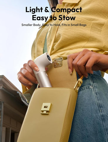 Aecooly Portable Handheld Fan, Powerful Turbo Mini Fan,15H Max Cooling Time,19000 RPM High Speed Aero Pro,6 Speeds Aluminum Case, Pocket Rechargeable Personal Small Travel GIfts for Women Men -Gold