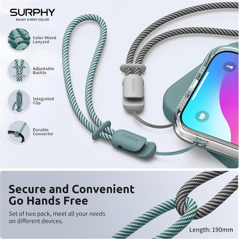 Adjustable Wrist Strap Lanyard Set for Phones and Accessories