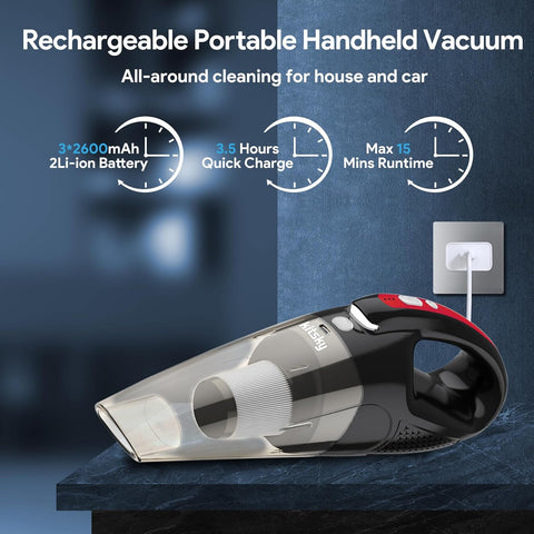 Kitsky Cordless Handheld Vacuum Cleaner