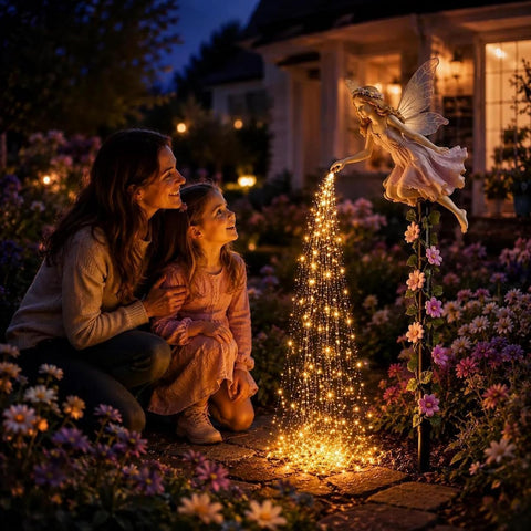 Solar Garden Lights Outdoor - Waterproof LED Fairy Sprinkling Decorative