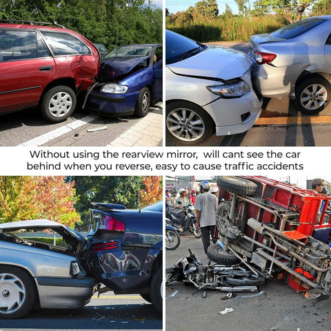 JoyTutus 11.81 Inch Convex Rear View Mirror for Car SUV Trucks - Clear