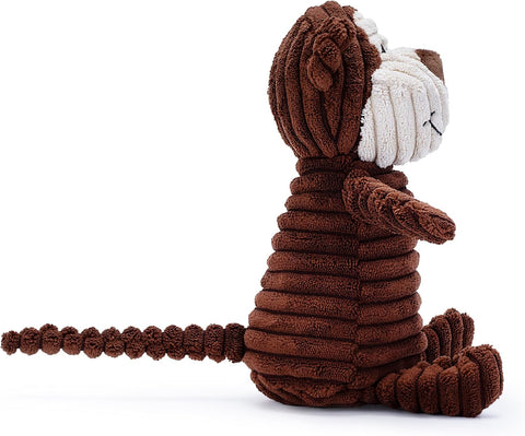 Brown Monkey Plush Dog Toy with Squeaker