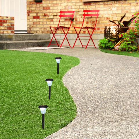 Solar Garden Lamp Stakes Plastic 25pcs for Outdoor Pathway Lighting