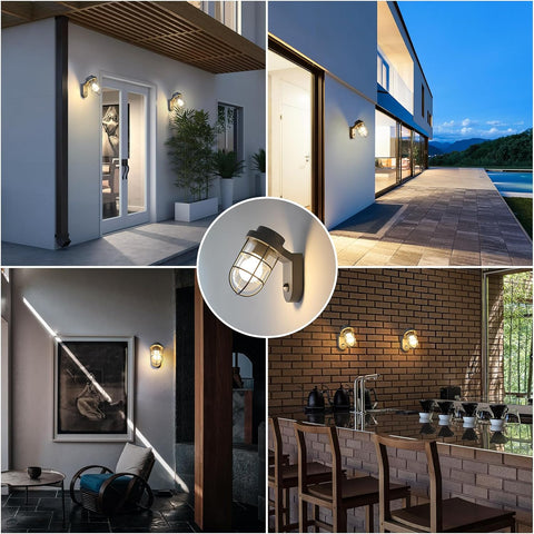 Weatherproof wall lantern with classic style


