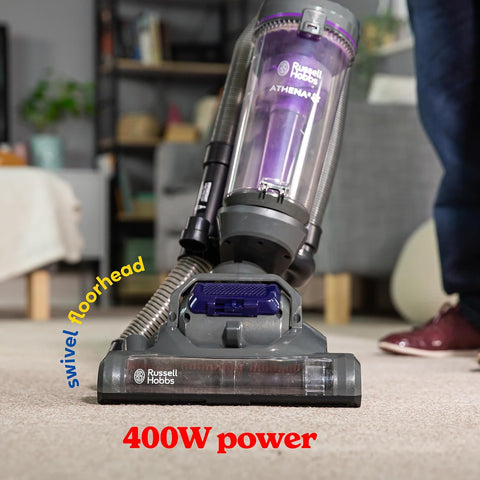Russell Hobbs Athena2 Pet Upright Vacuum Cleaner 400W – Grey
