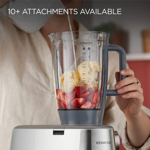 Kenwood Prospero Plus Stand Mixer – 4.3L Bowl, 1000W Motor, 3 Bowl Tools, Compact Design, Silver