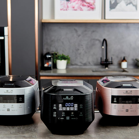 Yum Asia Bamboo IH Rice Cooker 1.5L – Ceramic Bowl & LED Touch – UK/EU